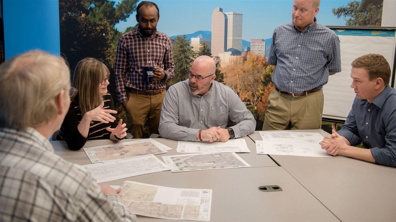 Diverse group in meeting