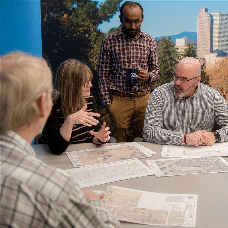Diverse group in meeting