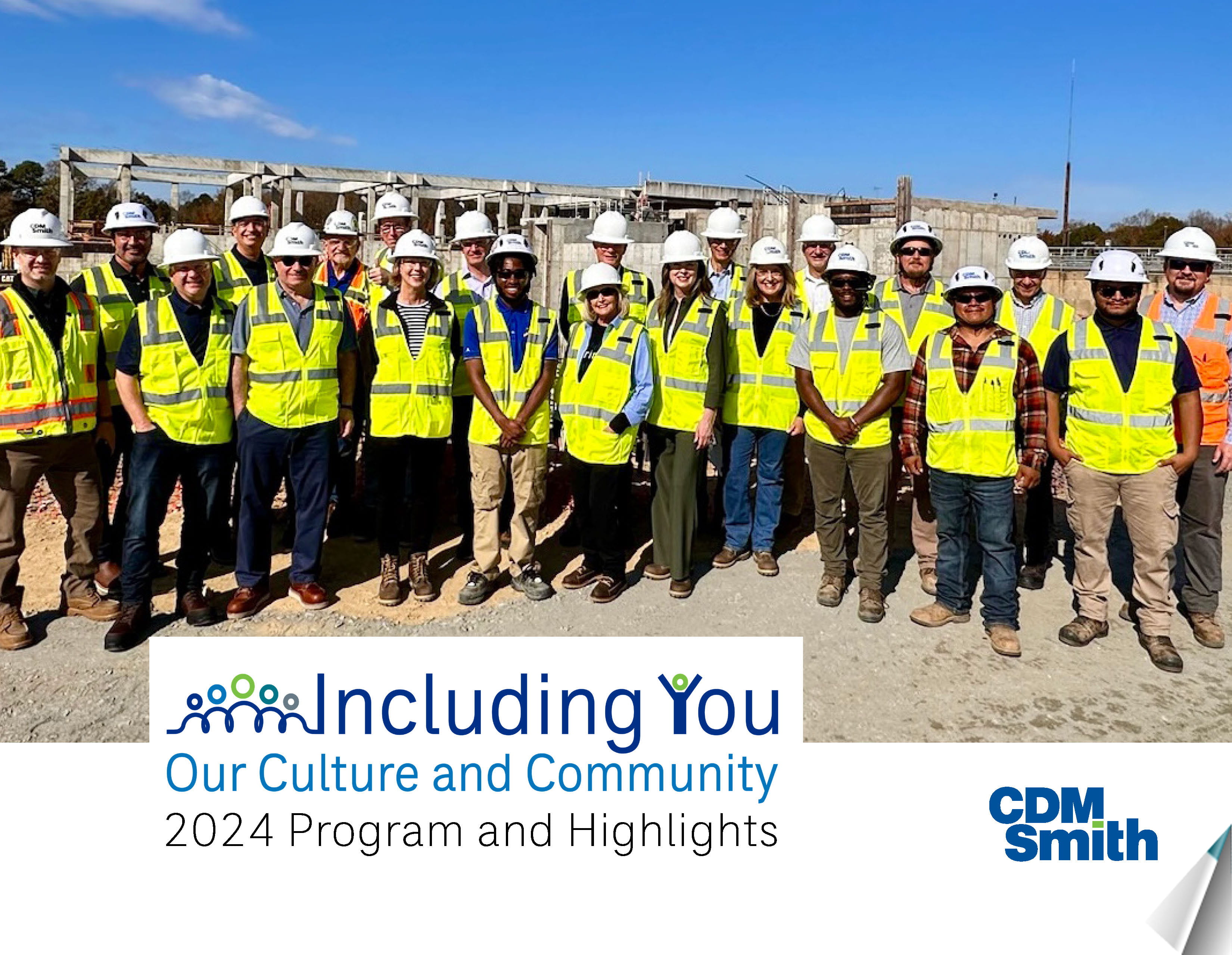 cover of Including You brochure showing group of employees