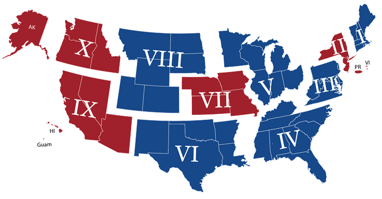 FEMA Regions 2019