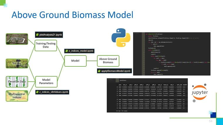 Above ground biomass model