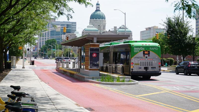 IndyGo's Red Line all-electric bus rapid transit