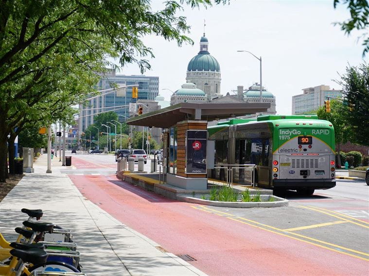 IndyGo's Red Line all-electric bus rapid transit