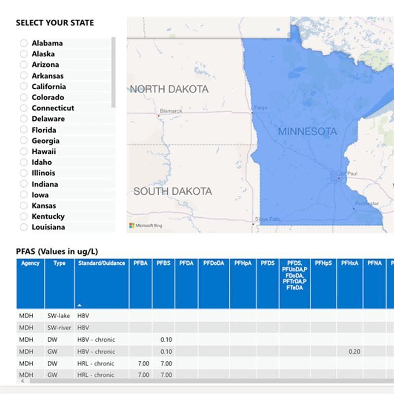 PFAS map