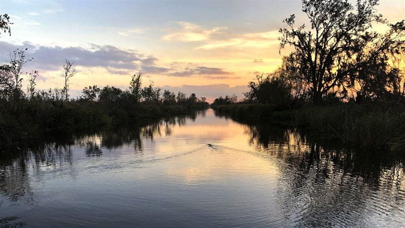 canal sunset