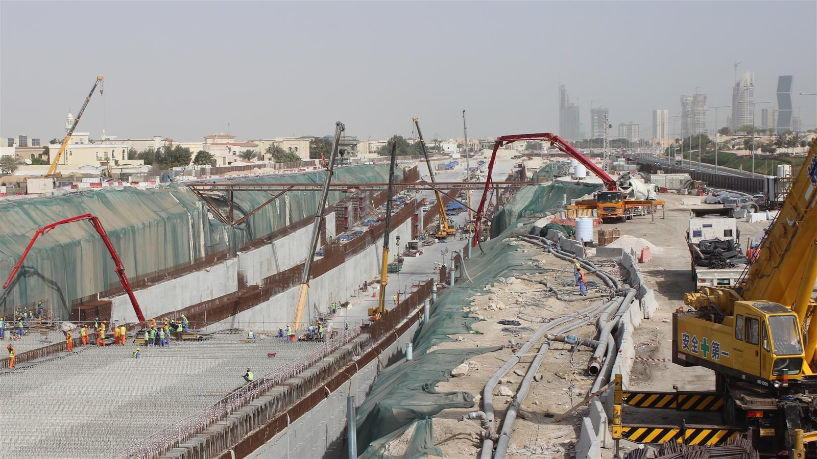 Lusail Transportation Corridor construction